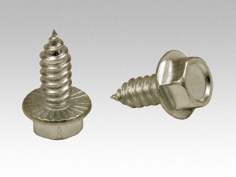 stainless hexagonal washer serrated head self-tapping screw 6,3 x 16